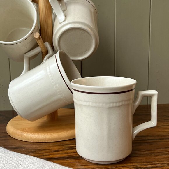 Kensington Handcrafted England Ironstone 4 Mugs - Picture 1 of 15